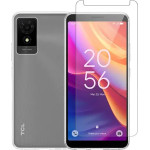 Vivid Set Gelly Case Transparent + Tempered Glass Tcl 501 - (VIGELLY371GLASSTN)