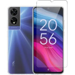 Vivid Set Gelly Case Transparent + Tempered Glass Tcl 505 - (VIGELLY372GLASSTN)