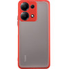 Lime ���� Xiaomi Redmi Note 13 Pro 4G 6.67'' Hardshell Fusion Full Camera Protection Red With Black KEYS