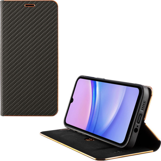 Idol 1991 ���� Samsung A15 4G A155/A15 5G A157 6.4'' Elite Pro ANTI-Rfid Book Stand BLACK - (5205308360282)