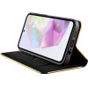 Idol 1991 ���� Samsung A35 5G A356 6.6'' Elite Pro ANTI-Rfid Book Stand BLACK - (5205308360237)