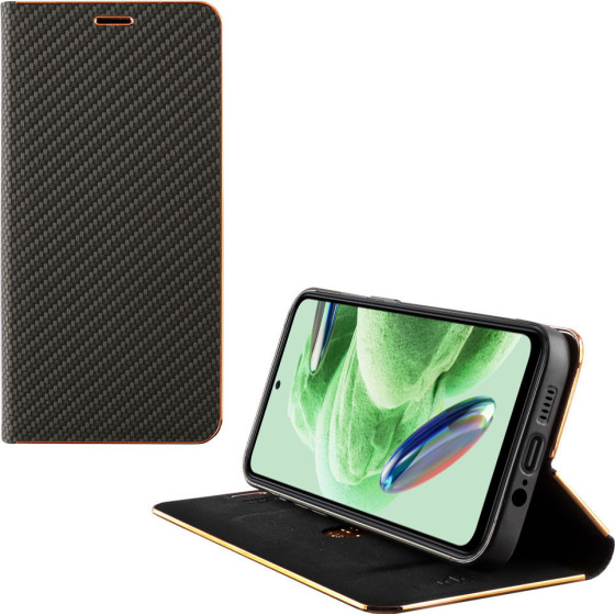 Idol 1991 ���� Xiaomi Redmi Note 12 5G 6.67'' Elite Pro ANTI-Rfid Book Stand BLACK - (5205308360206)