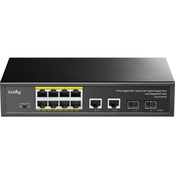 Cudy Gigabit 10pOrt Switch Poe - (GS1010PS2)
