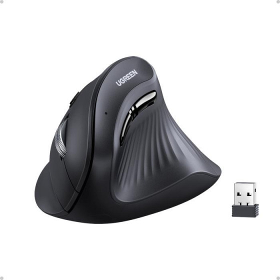 Ugreen Mouse Wireless 2.4 Ghz & Bluetooth MU008 Black 25444 - (MU008/25444)