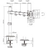 Gembird Adjustable Desk Displaymounting Arm 17'-32' - (MA-D1-01)