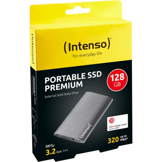 Intenso Premium Edition Usb 3.2 ���������� Ssd 128GB 1.8'' ������� - (3823430)