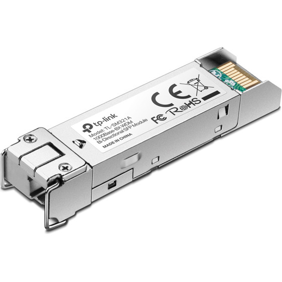 TP-Link 1000Base-Bx Wdm Bi-Directional Sfp Module, Lc Connector, Tx 1550nm Rx 1310nm, Single-mode, 10km - (TL-SM321A)