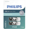 Philips Vivid Pack 32GB Usb 3.0 Stick ���� - (PHUSB32GVIVIDU3P2)