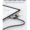 Cabletime ���� ��� M.2 NVMe/Sata Ssd Tool free, 10Gbps, ���� - (CT-SSD03-AG)