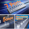 Cabletime Usb Hub 7x �����, 5Gbps, Usb �������, 1m, ���� - (CT-HUBU7-AG)