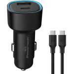 Powertech ��������� ����������� �������, USB/USB-C, 48W, ������ - (PT-1230)