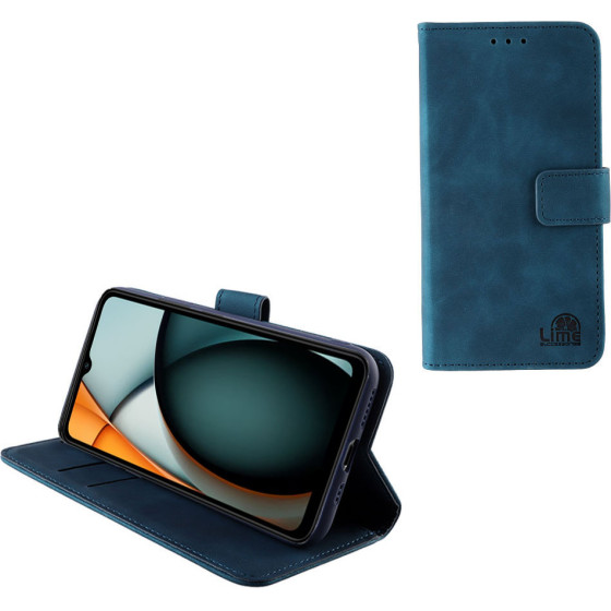 Lime Successories Lime ���� Xiaomi Redmi A3 4G 6.71'' Essential Magnet Book Stand Clip Dark BLUE