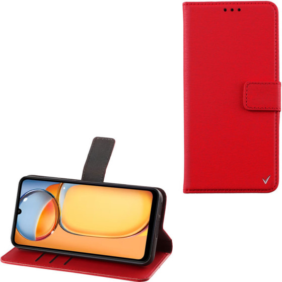 Volte-Tel ���� Xiaomi Redmi 13C 4G/5G 6.74'' Allure Magnet Book Stand Clip RED - (5205308362507)