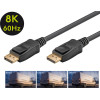 Goobay ������� Displayport 8K/60Hz, 32.4 Gbps, 2m, ����� - (64798)