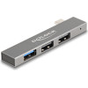 DeLock Usb Hub 3x �����, 10Gbps, USB-C �������, ���� - (64274)