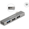 DeLock Usb Hub 3x �����, 10Gbps, USB-C �������, ���� - (64274)