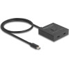DeLock USB-C Switch 2 �� 1 bidirectional, 10Gbps, 8K, 100W, ����� - (18911)