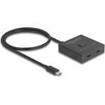 DeLock USB-C Switch 2 �� 1 bidirectional, 10Gbps, 8K, 100W, ����� - (18911)