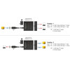 DeLock USB-C Switch 2 �� 1 bidirectional, 10Gbps, 8K, 100W, ����� - (18911)