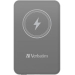 Verbatim Charge 'n' Go Magnetic Wireless Power Bank 5000 Mah Grey - (032244)