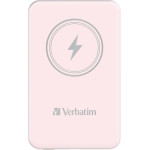Verbatim Charge 'n' Go Magnetic Wireless Power Bank 5000 Mah Pink - (032243)