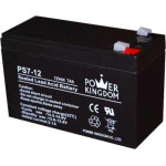 Power Kingdom Battery 12V-7Ah (6.3 FASTON) - (PK-1207-1)