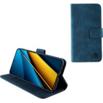 Lime Successories Lime ���� Xiaomi Poco X6 5G 6.67'' Essential Magnet Book Stand Clip Dark BLUE