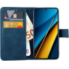 Lime Successories Lime ���� Xiaomi Poco X6 5G 6.67'' Essential Magnet Book Stand Clip Dark BLUE
