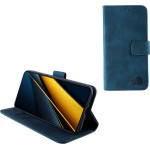 Lime Successories Lime ���� Xiaomi Poco X6 Pro 5G 6.67'' Essential Magnet Book Stand Clip Dark BLUE