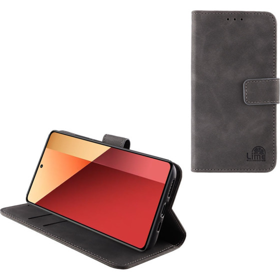 Lime Successories Lime ���� Xiaomi Redmi Note 13 Pro 4G 6.67'' Essential Magnet Book Stand Clip GREY