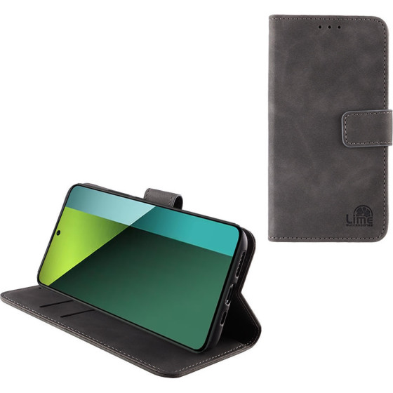 Lime Successories Lime ���� Xiaomi Redmi Note 13 Pro 5G 6.67'' Essential Magnet Book Stand Clip GREY