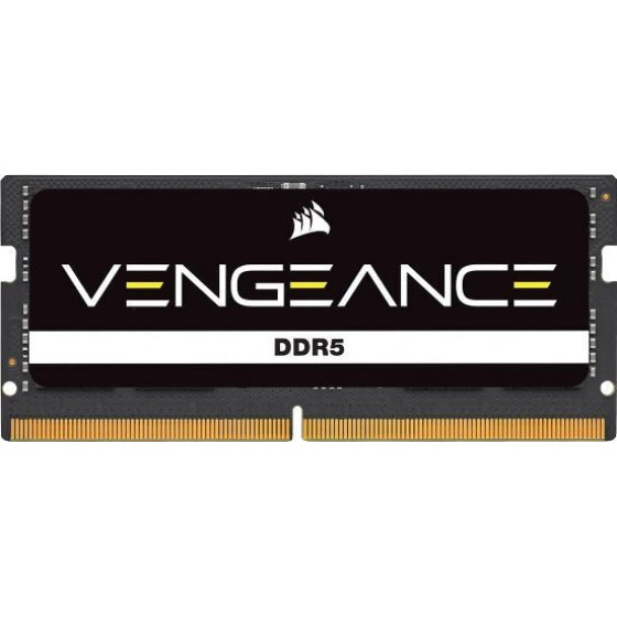 Corsair Memory Corsair Ram Sodimm XMS5 16GB DDR5, 5200MHz, Latency 44-44-44-84, 1.1V, Vengeance DDR5, BLACK, LTW. - (CMSX16GX5M1A5200C44)