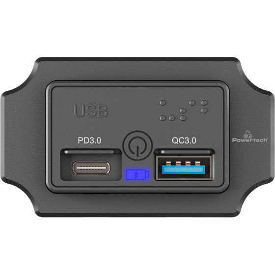 Powertech ����� Usb ��� ����� & ������� Usb & USB-C, 36W - (PTL-009)
