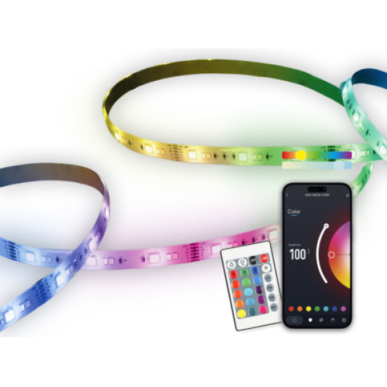 Ksix Smart Led Rgb Cct 5m Wifi + Remote Control - (BXLED03)