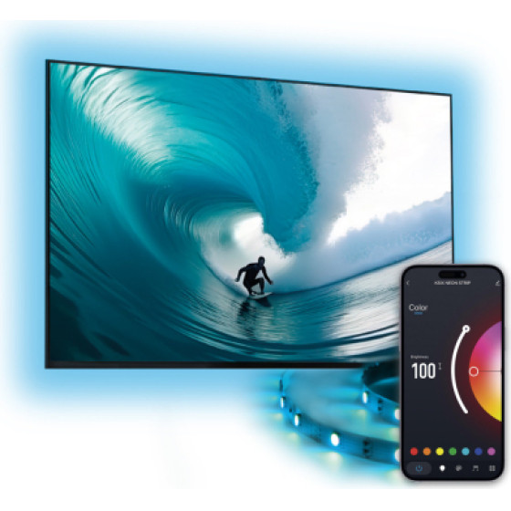 Ksix Smart Led Strip For Tv Rgb Cct 2m Wifi - (BXLEDTV04)