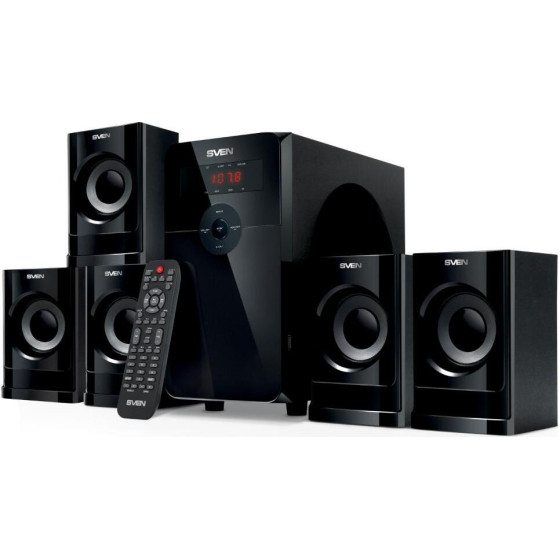 Sven 5.1 Speakers HT-201 Black 20W 5x12W Bluetooth - (20101173)