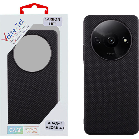 Volte-Tel ���� Xiaomi Redmi A3 4G 6.71'' Carbon Lift Full Camera Protection BLACK - (5205308361968)