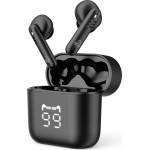 Powertech Earphones �� ���� �������� TWS, ENC, 30/480mAh, ����� - (PT-1227)