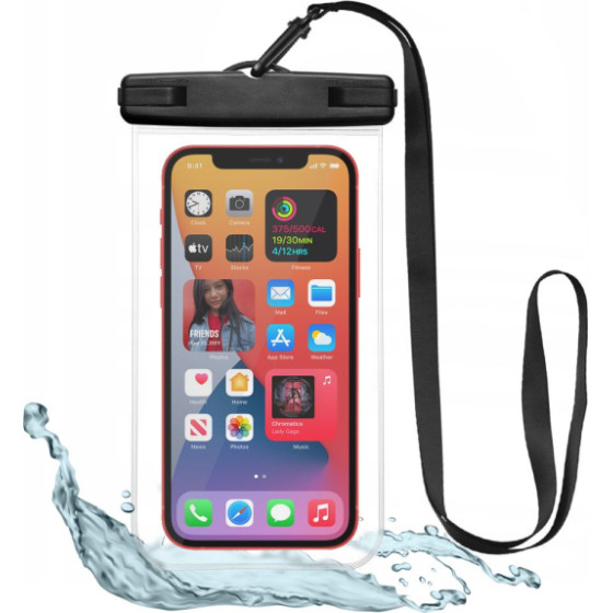 Tech-Protect Waterproof Case For Smartphones 16,3 x 9,0 Cm Black - (TPUWB)