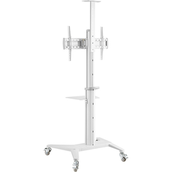 Gembird Aluminum Tv Floor Stand With Caster Wheels 37'-70' White - (TVS-70T-02-W)