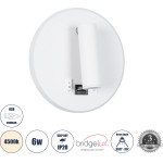 GloboStar LADY-R �������� ��������� ������ - ������ ����������� Bed Side Led 6W 600lm 36� & 360� Ac 220-240V - Reading Light & 360� ������ �������� - ��������� Usb 3A - �15 x �7cm - ������ ����� 4500K - ����� - (60939)