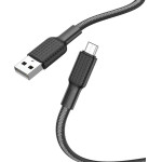 Hoco Usb To Micro Usb Data Cable 1m Speed X69 Black - (HCMUSBX69B)