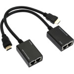 Powertech Hdmi Video Extender ���� �������� RJ45, 1080p, 30m - (CAB-H078)