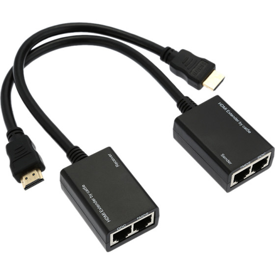 Powertech Hdmi Video Extender ���� �������� RJ45, 1080p, 30m - (CAB-H078)