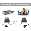 Powertech Hdmi Video Extender ���� �������� RJ45, 1080p, 60m - (CAB-H114)