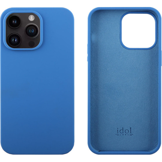 Idol 1991 ���� Iphone 14 Pro Max 6.7'' Velvet Elite Tpu 4 Side Camera Guard Winter BLUE
