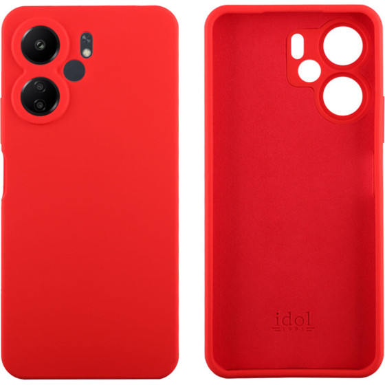 Idol 1991 ���� Xiaomi Redmi 13C 4G/5G 6.74'' Velvet Elite Tpu 4 Side Full Camera Protection RED