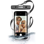 SBS Waterproof Case With Selfie Grip Universal Size Up To 6.8' Black - (WATERSELFIEK)
