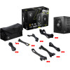 MSI Psu 850W Mag A850GL PCIE5, 80+ Gold CERTIFIED, Full Modular CABLES, Fluid Dynamic Bearing 120MM Quiet & Cool FAN, 7YW. - (306-7ZP8A36-CE0)