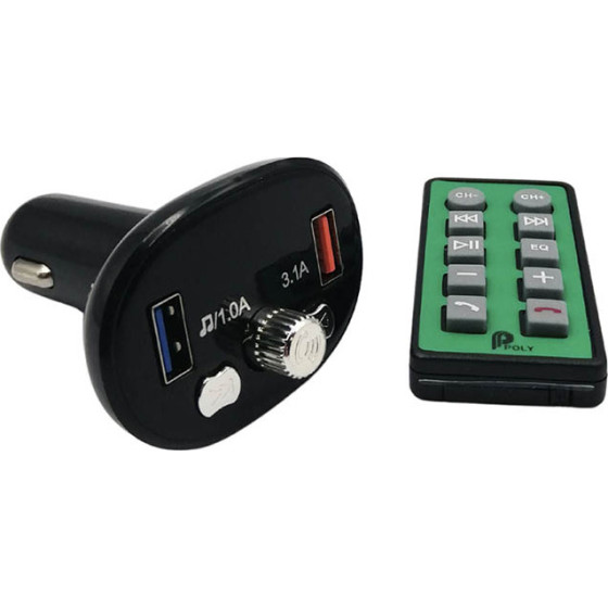 Fm Transmitter �L-655 �� Bluetooth, 2 Usb ��� ����� Lcd ����� 1 ������� - (99722)